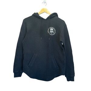 Barstool. Women’s Patchwork Black Hoodie. Size Small.